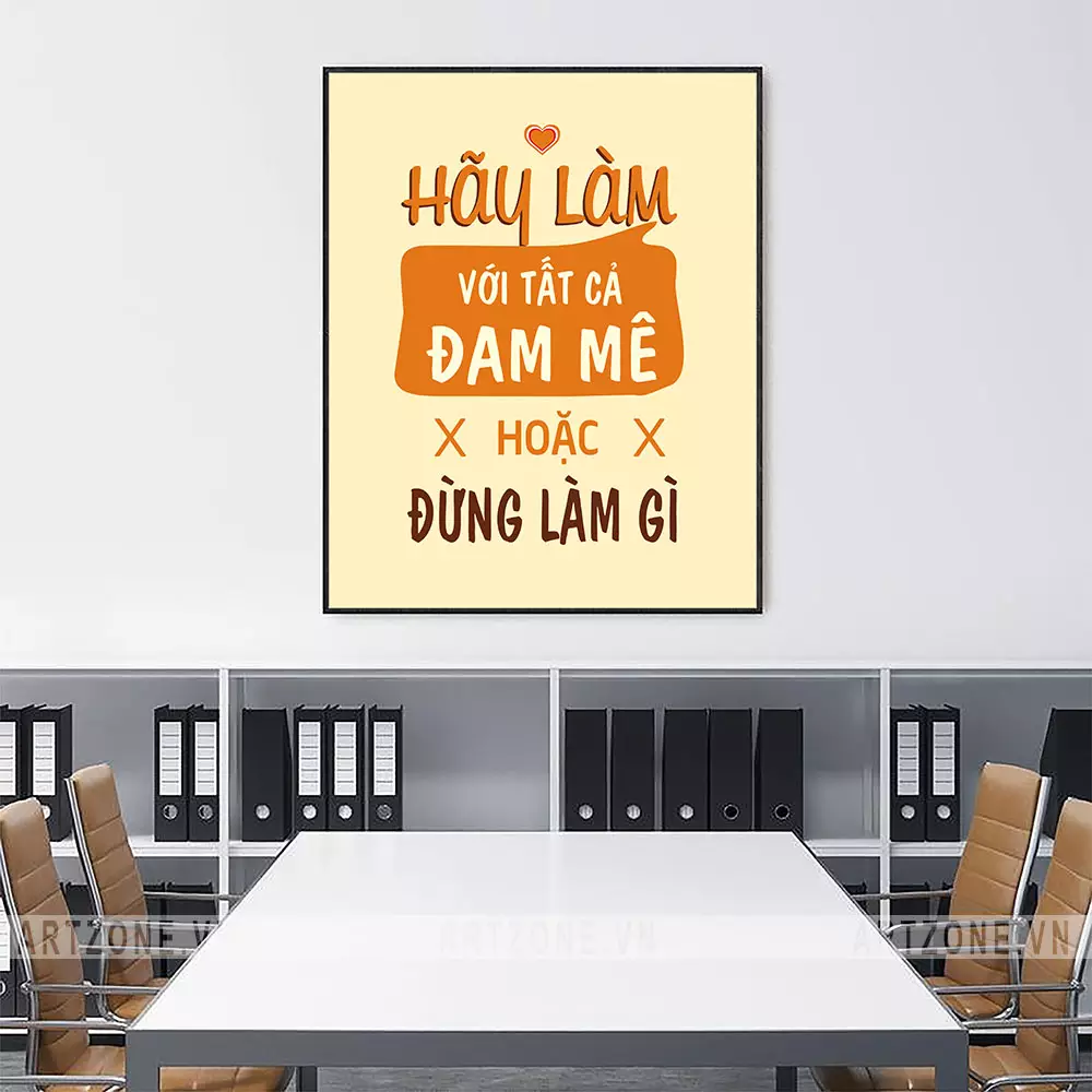Tranh slogan trang trí văn phòng đẹp