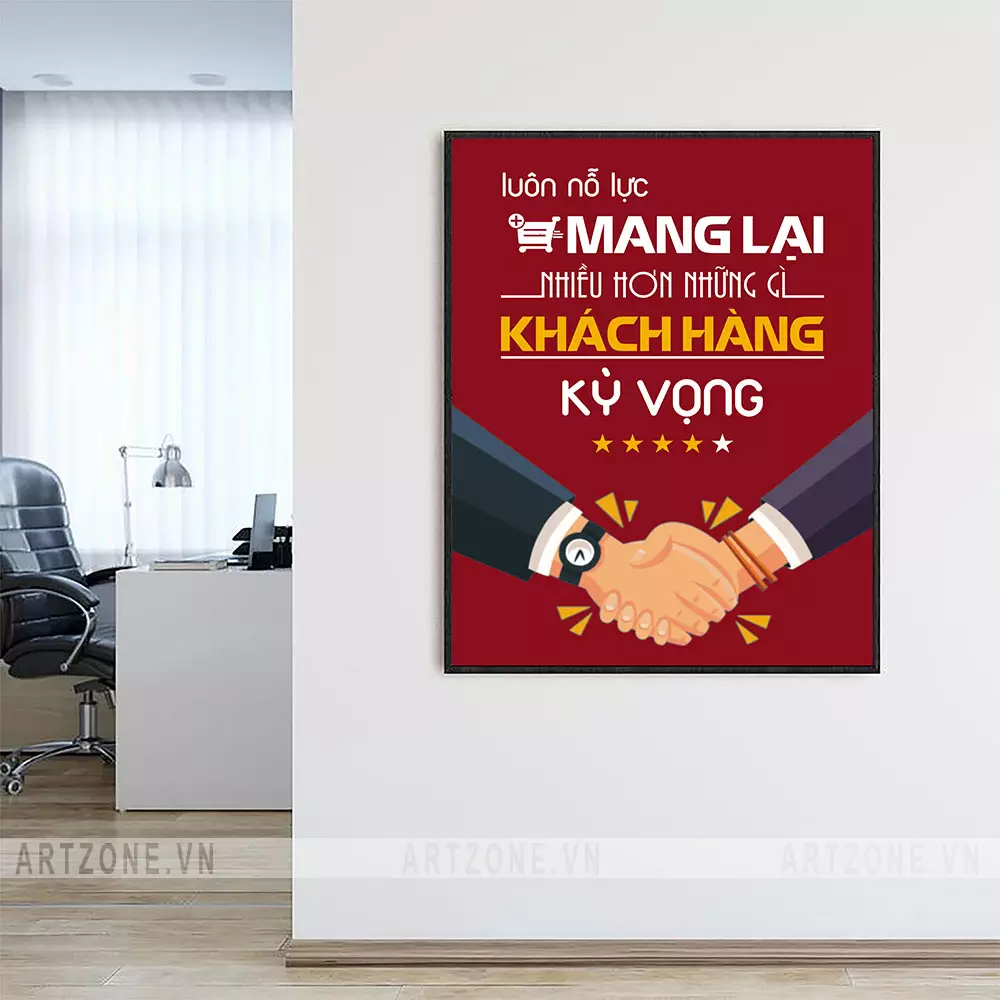 Tranh động lực mang lại không gian làm việc chuyên nghiệp và sáng tạo