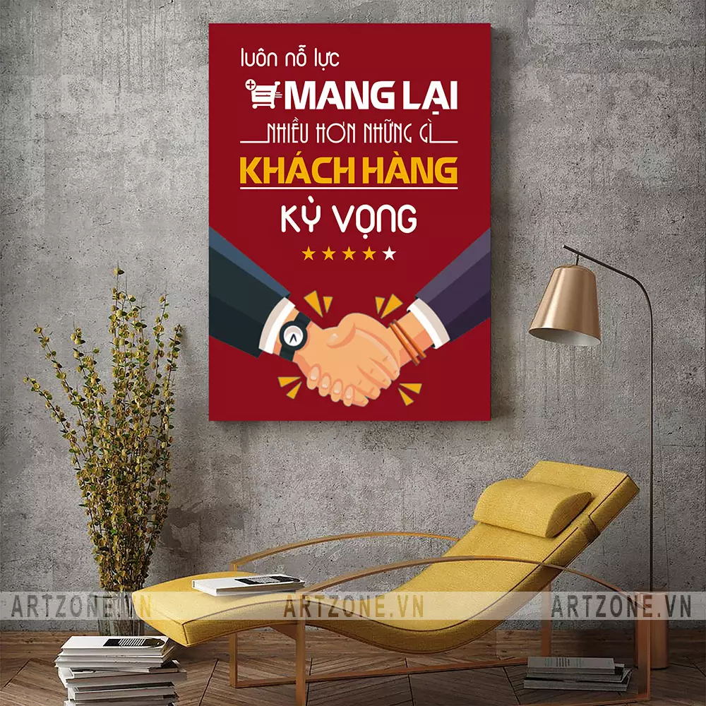 Ý nghĩa tranh động lực Luôn nỗ lực mang lại nhiều hơn những gì khách hàng kỳ vọng