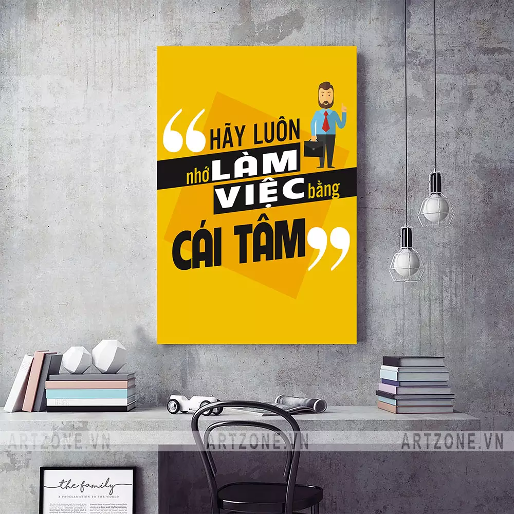 Tranh động lực treo tường văn phòng AZ1-0317 Series