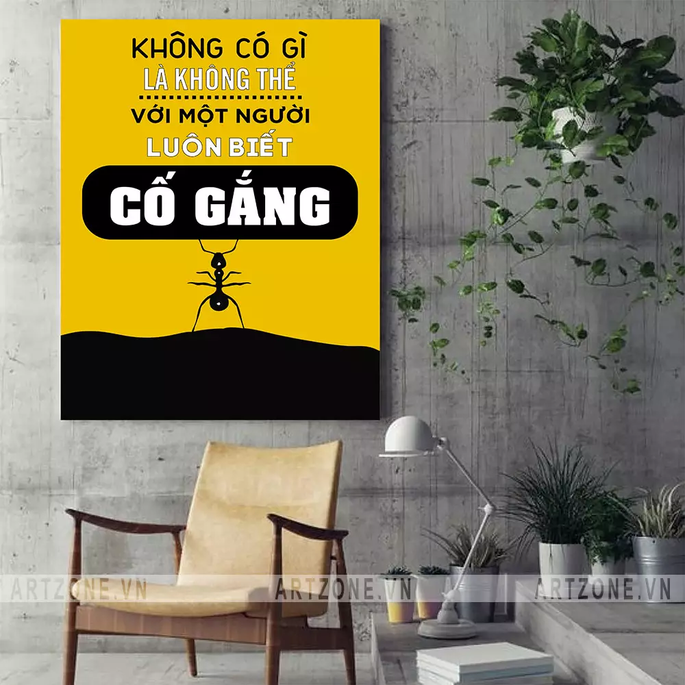 Lựa chọn tranh slogan động lực cho văn phòng