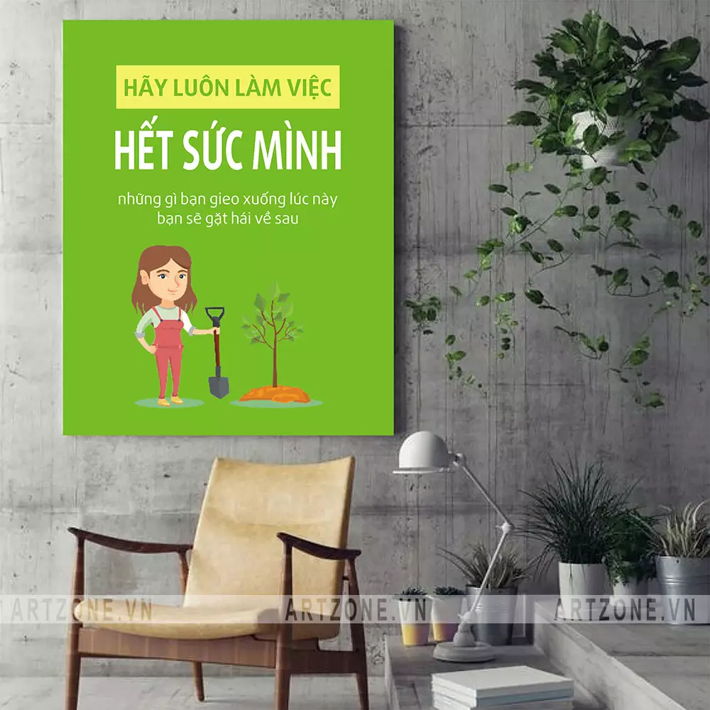 Tranh slogan tạo động lực