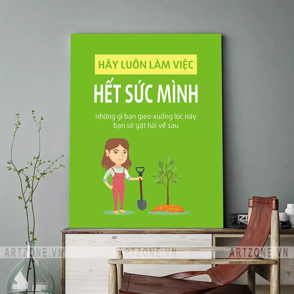Tranh treo tường tạo động lực cho văn phòng làm việc