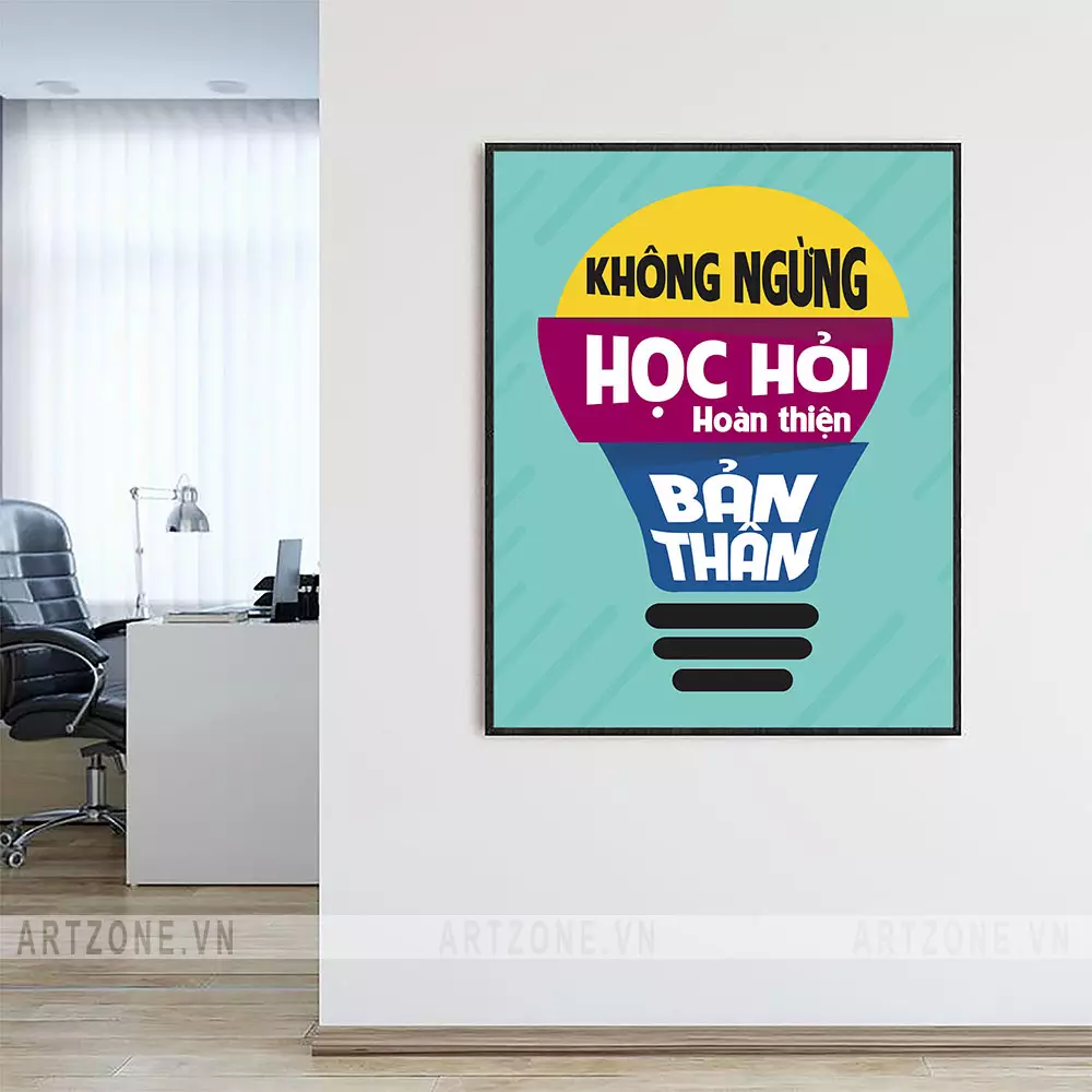 Lựa chọn tranh động lực phù hợp với không gian văn phòng