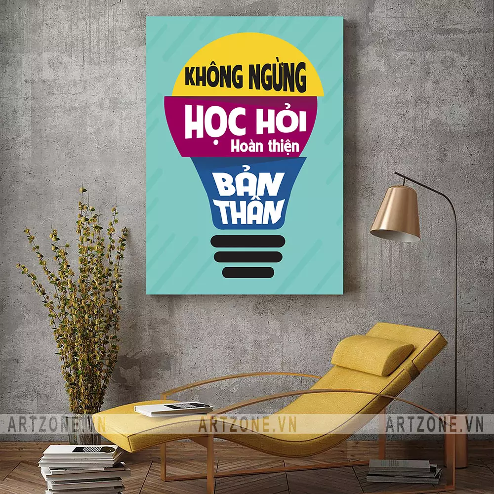 Tranh động lực trang trí văn phòng hiện đại