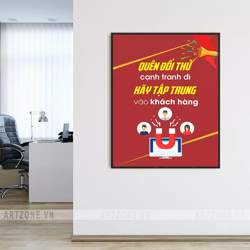 Tranh văn phòng tạo động lực làm việc