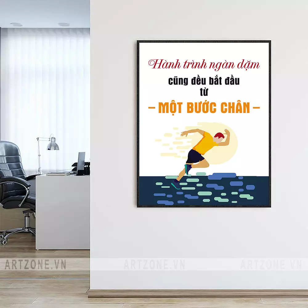Tranh slogan Hành trình ngàn dặm