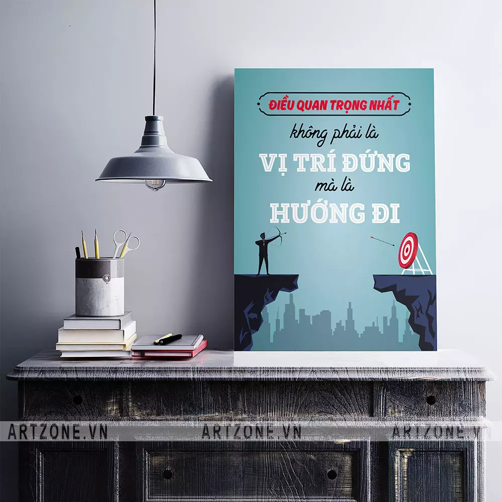 Tranh trang trí văn phòng tạo động lực