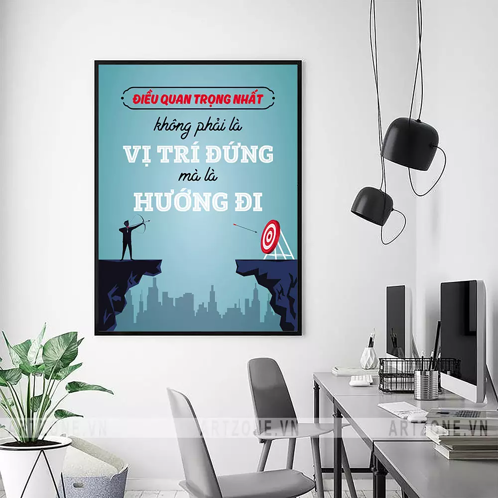 Tranh trang trí văn phòng sang trọng