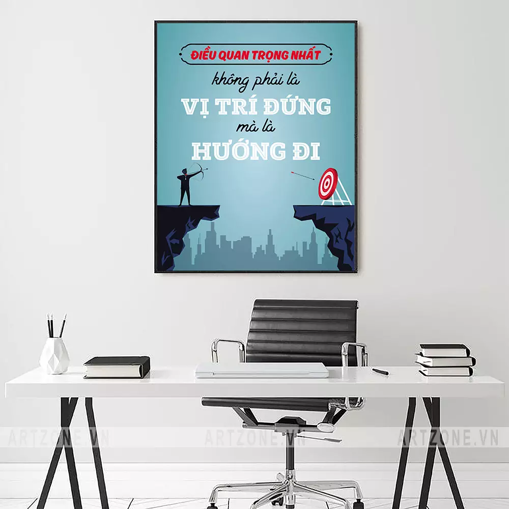 Tranh slogan tạo động lực làm việc