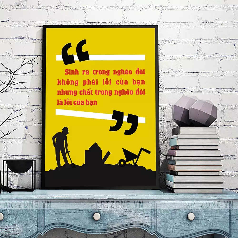 Tranh động lực văn phòng thiết kế hiện đại