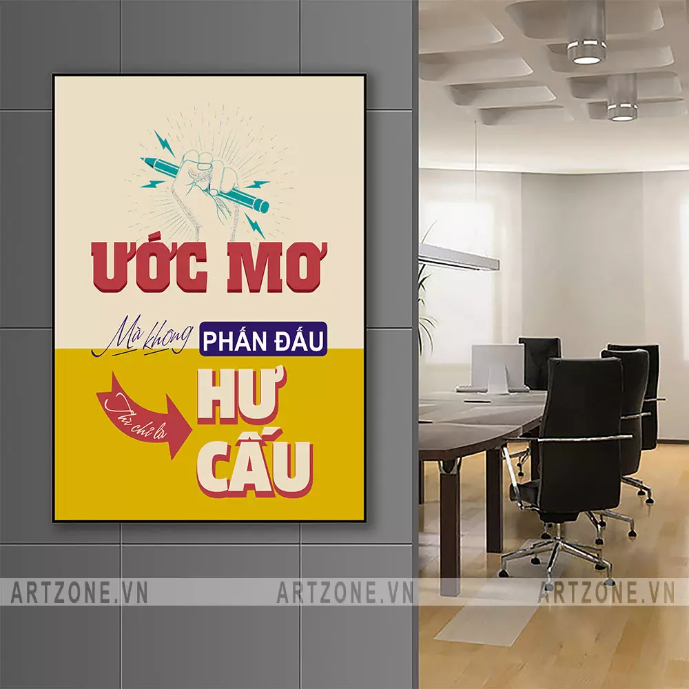 Treo tranh tại khu vực tiếp khách