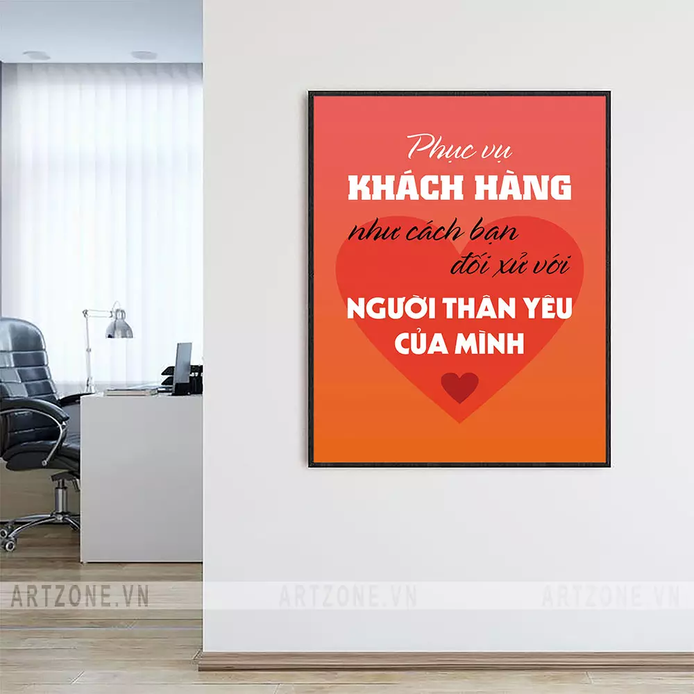 Tranh treo tường văn phòng đẹp tạo động lực làm việc