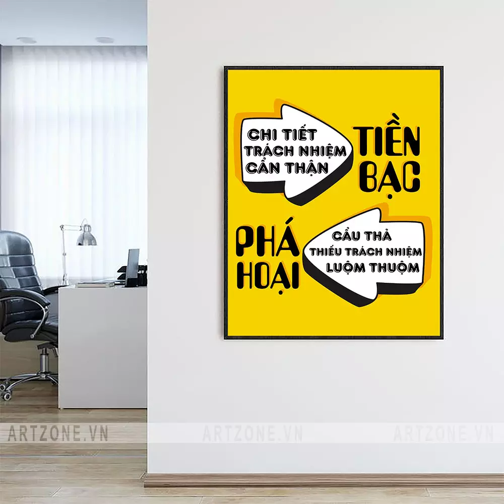 Tranh slogan chất lượng cao