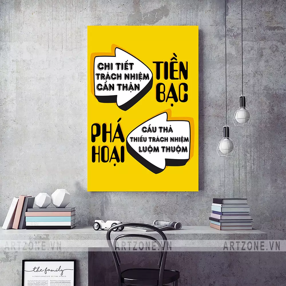 Tranh tạo không gian làm việc chuyên nghiệp