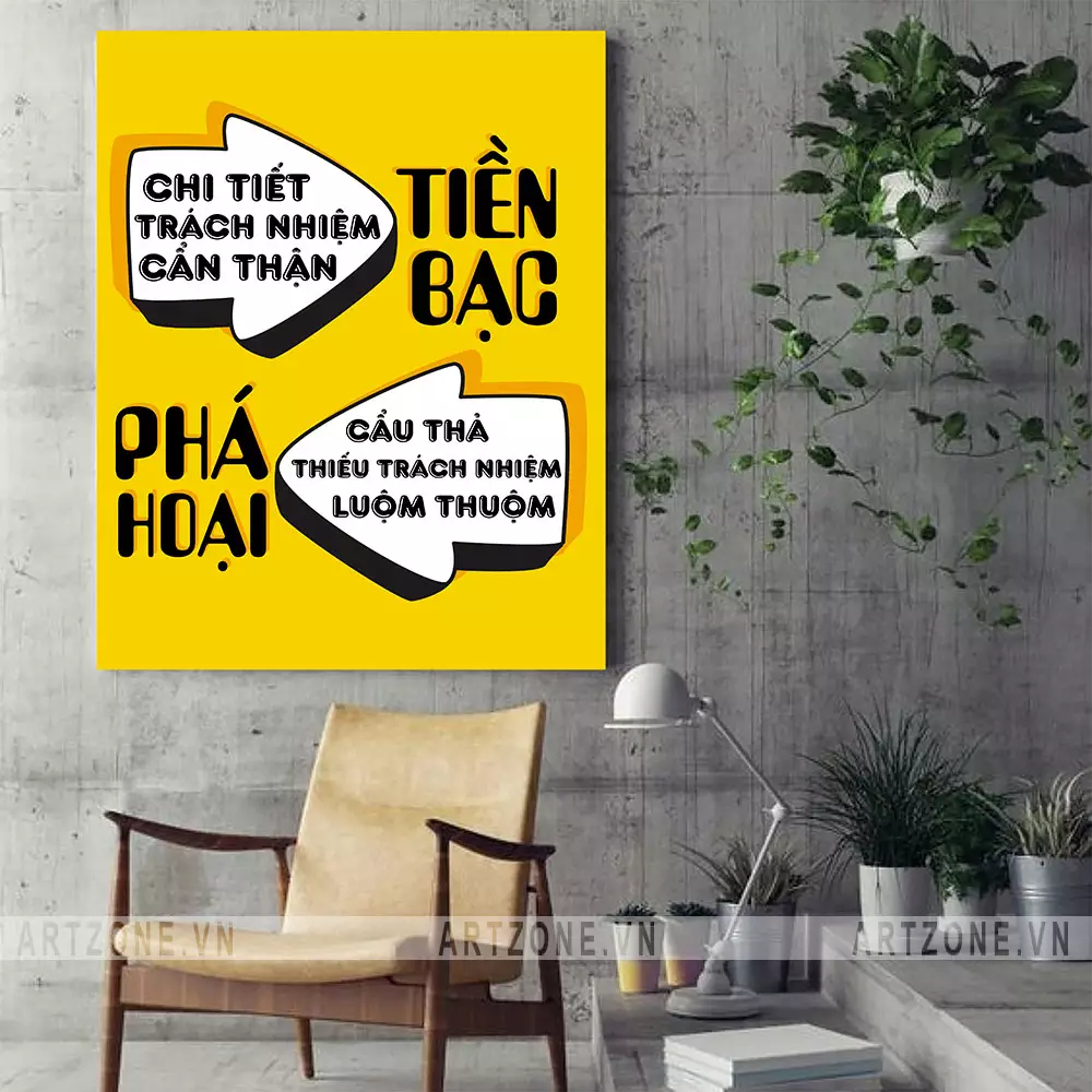 Tranh slogan tạo động lực làm việc