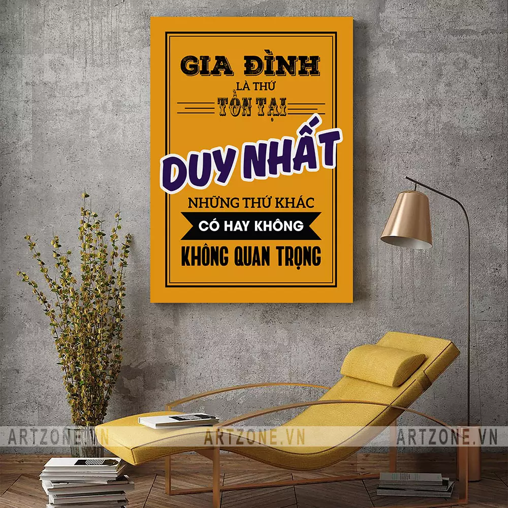 Chi tiết tranh trang trí Gia đình là thứ tồn tại duy nhất