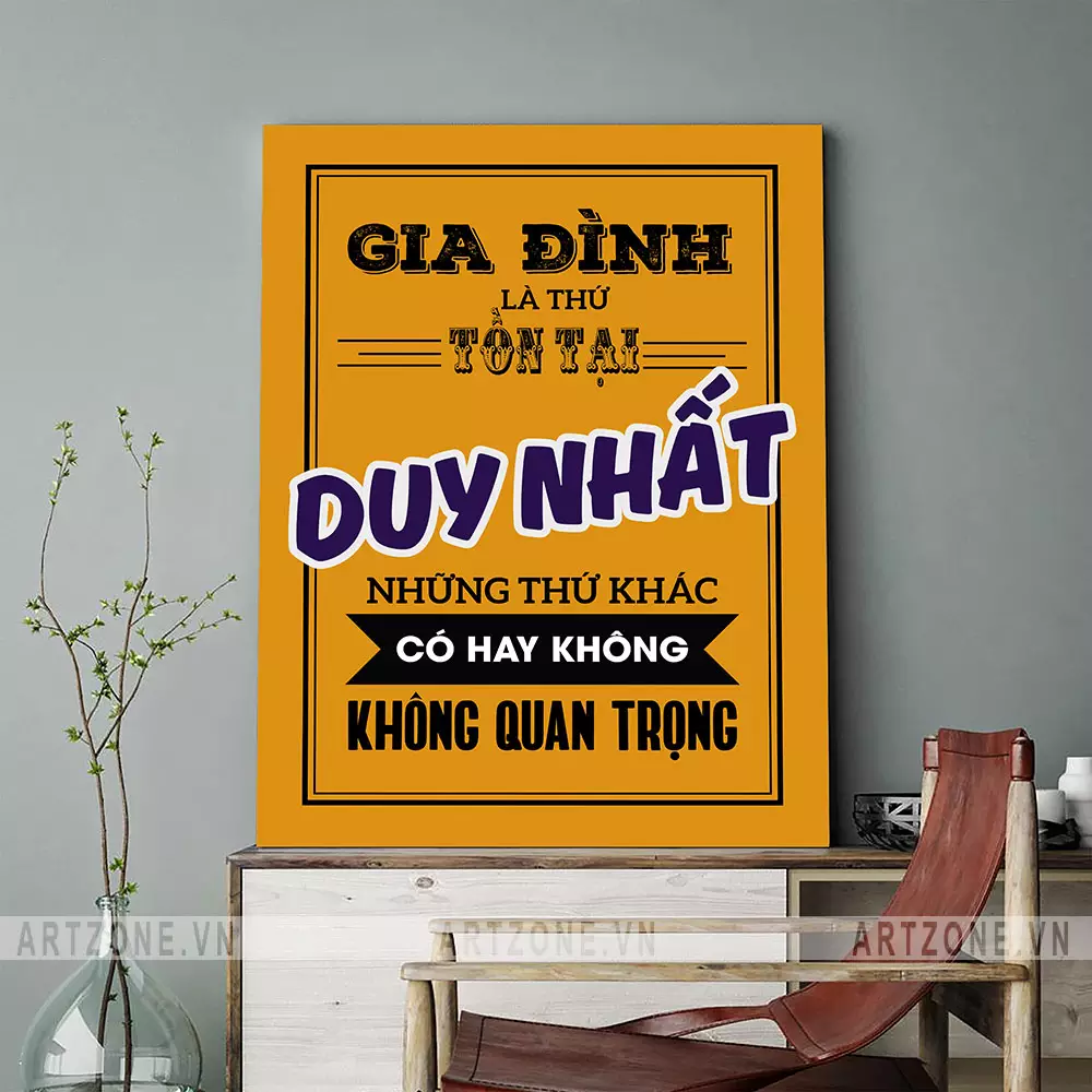Thiết kế tranh đơn giản, hiện đại