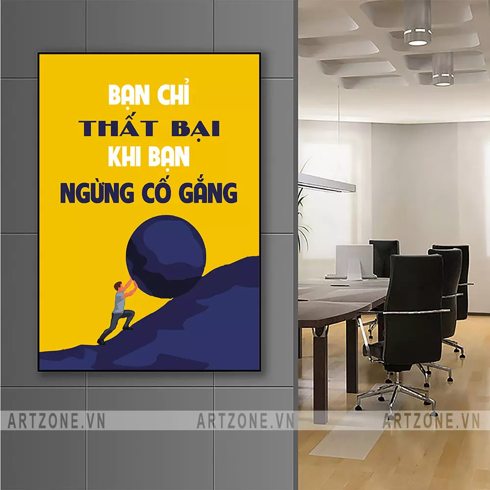 Tranh treo tường văn phòng đẹp và ý nghĩa
