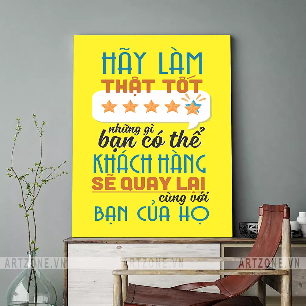 Tranh động lực trang trí văn phòng AZ1-0547