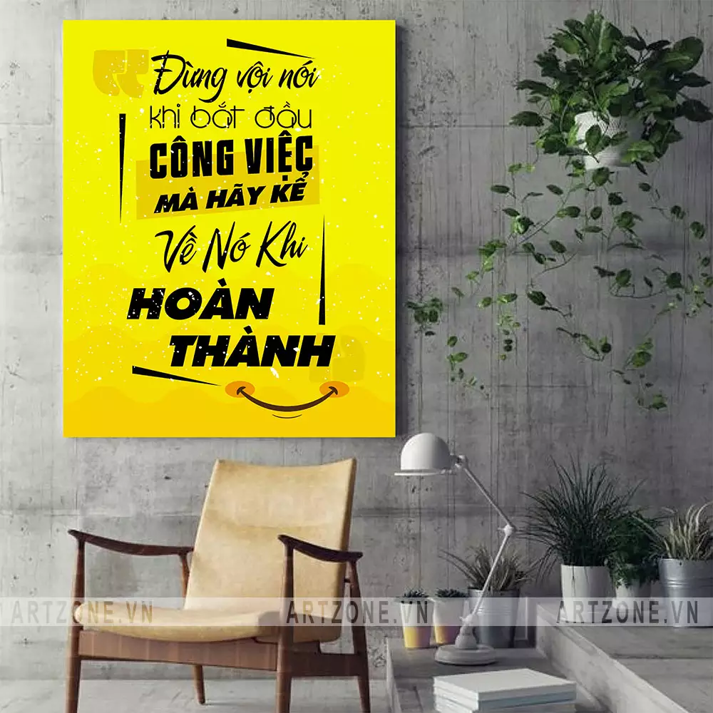Tranh tạo động lực với thiết kế hiện đại