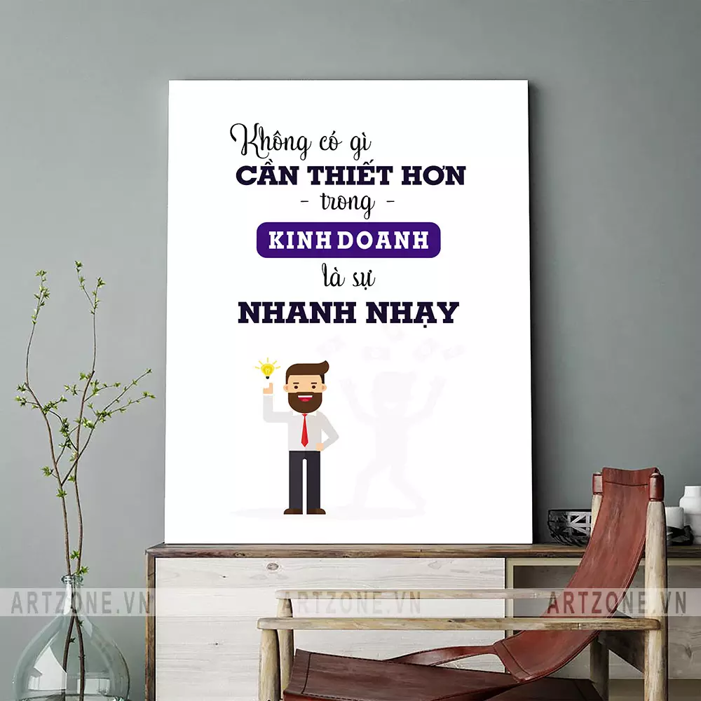 Tranh decor văn phòng làm việc hiện đại
