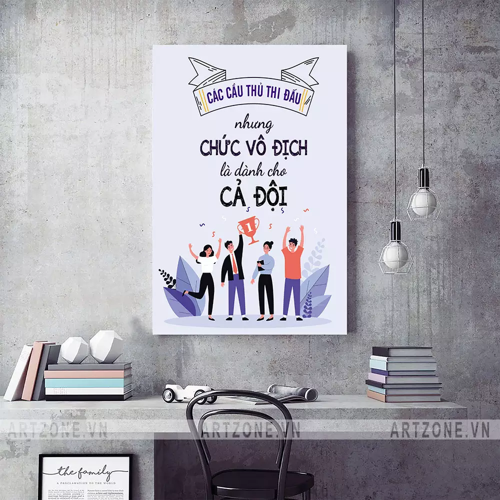 Tranh trang trí văn phòng phong cách hiện đại