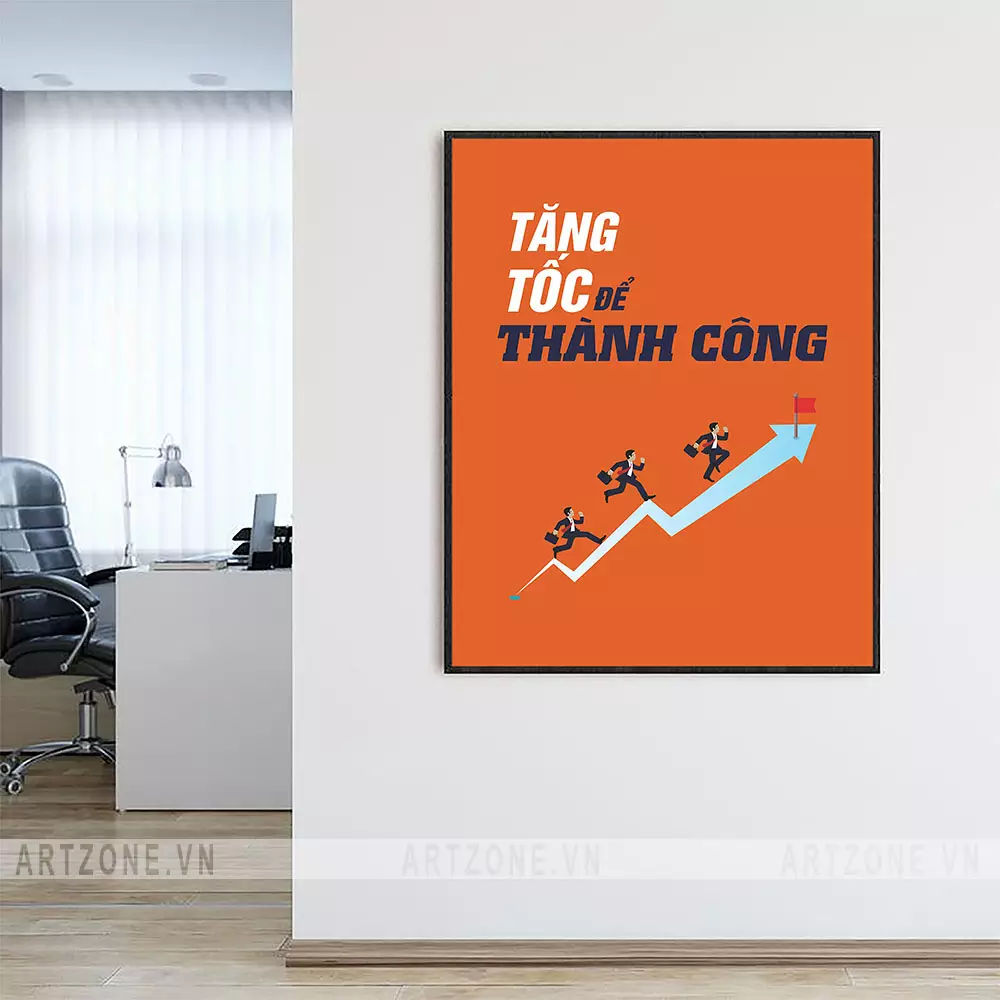 Tranh treo tường động lực tạo không gian làm việc hứng khởi