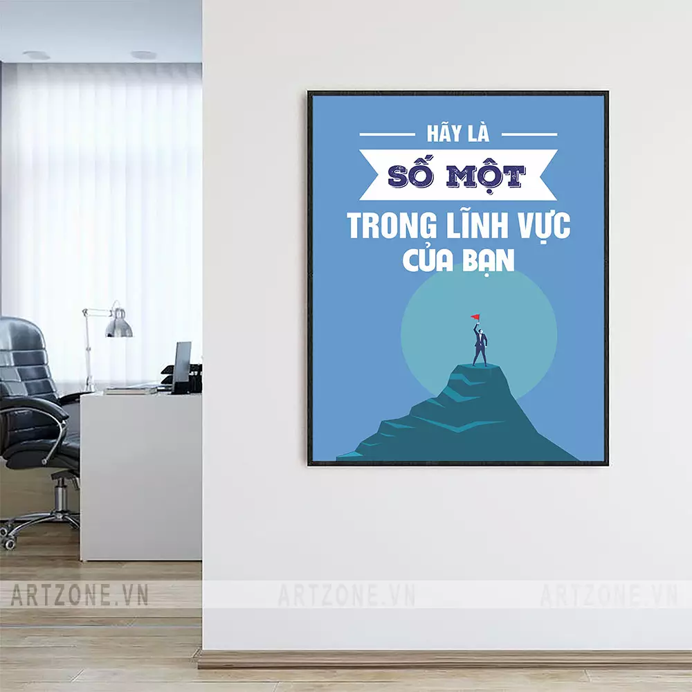 Chi tiết tranh động lực treo văn phòng chất lượng cao