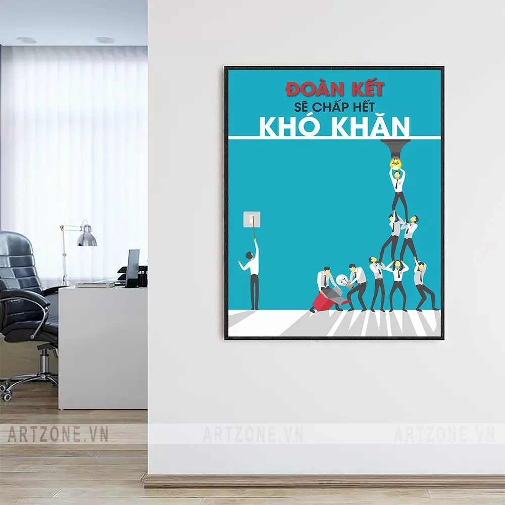 Các mẫu tranh treo tường văn phòng động lực khác