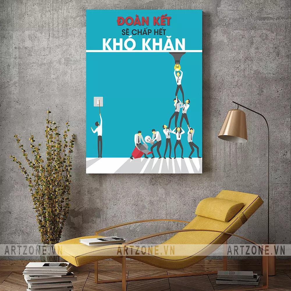 Chọn tranh treo tường văn phòng phù hợp với phong cách thiết kế