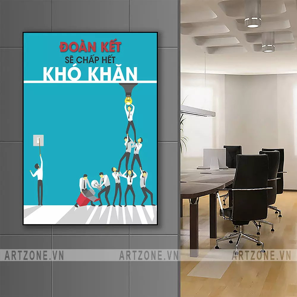 Các mẫu tranh treo tường văn phòng động lực khác