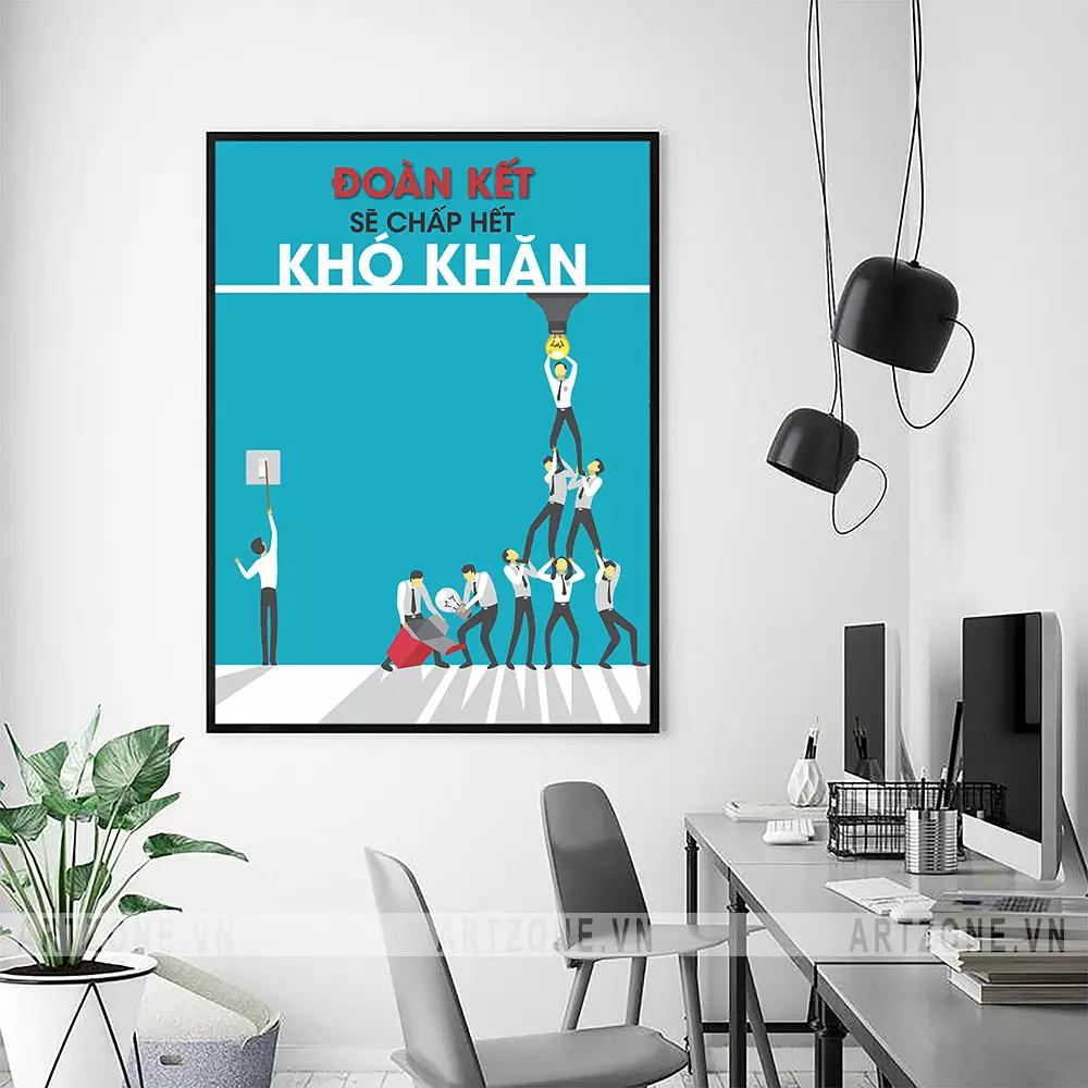 Các mẫu tranh treo tường văn phòng động lực khác