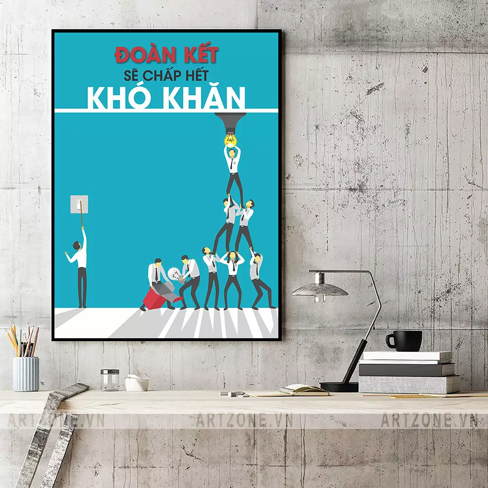 Các mẫu tranh treo tường văn phòng động lực khác