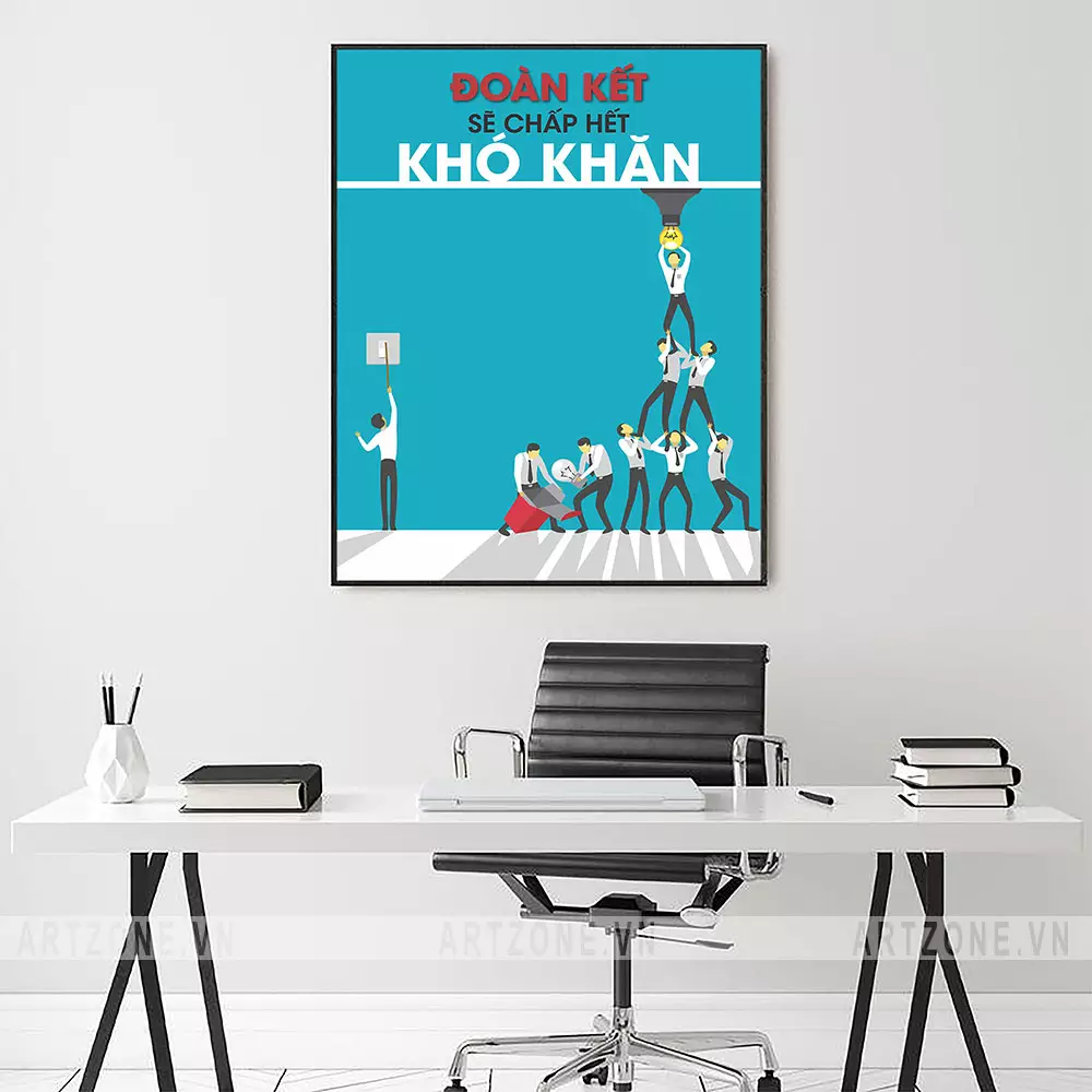 Các mẫu tranh treo tường văn phòng động lực khác