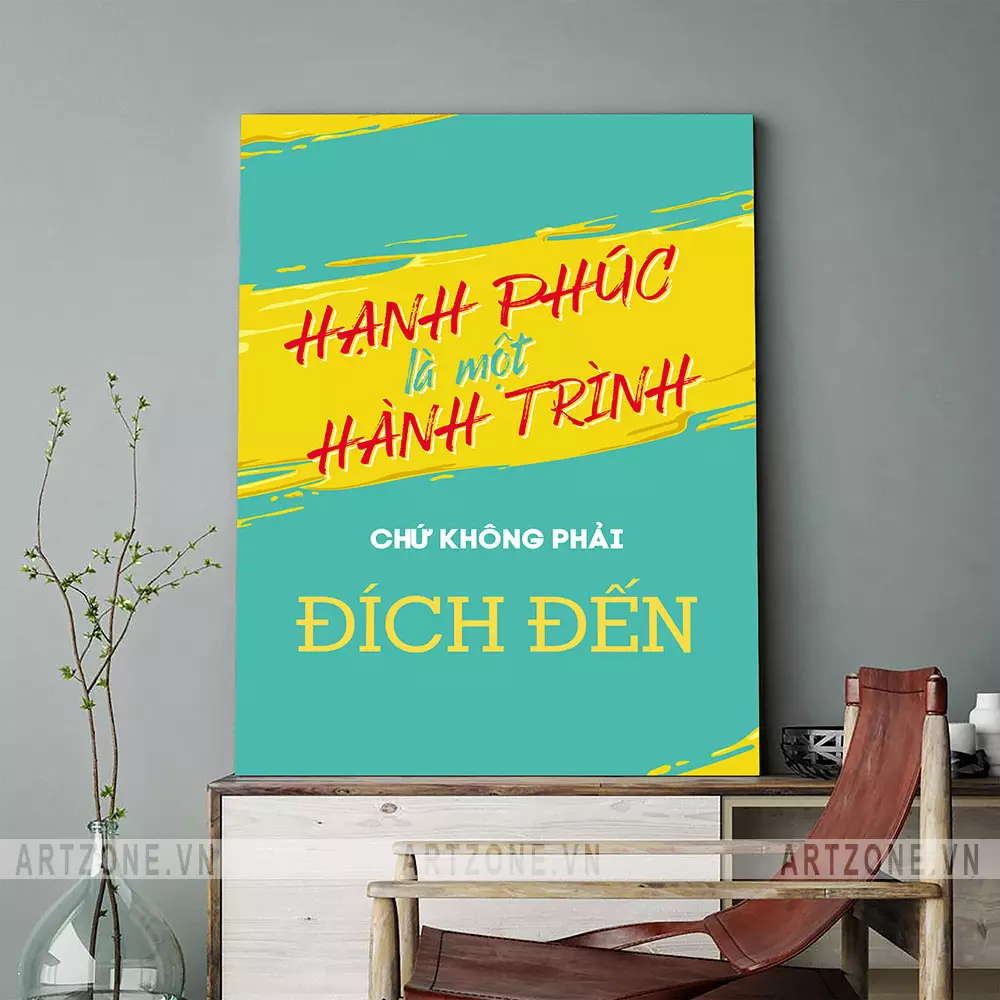 Tranh slogan tạo không khí tích cực cho văn phòng