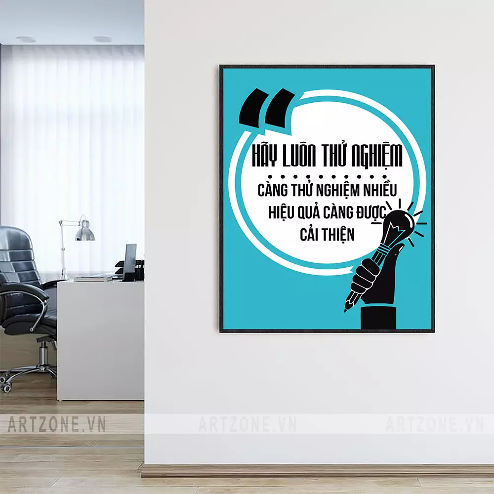Tranh slogan văn phòng truyền cảm hứng