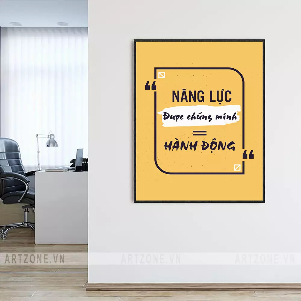 Tranh trang trí phòng làm việc tạo động lực