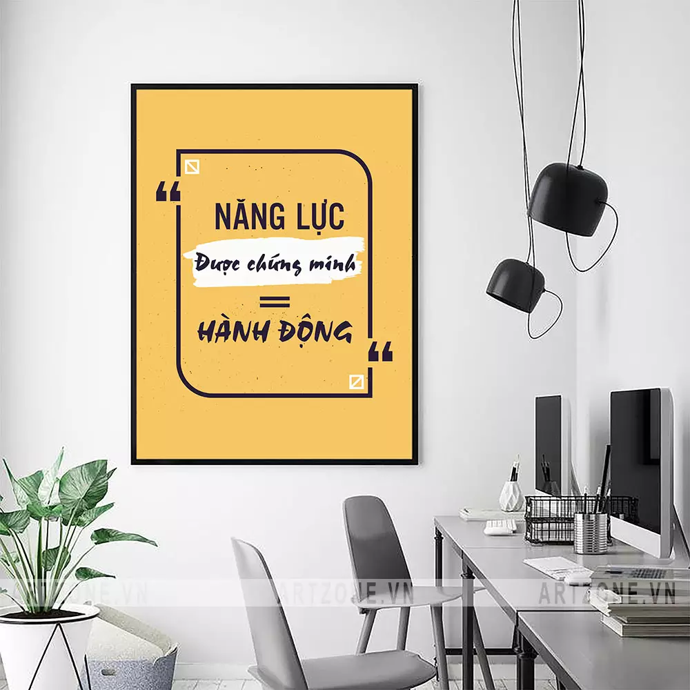 Tranh tạo động lực cho bàn làm việc cá nhân