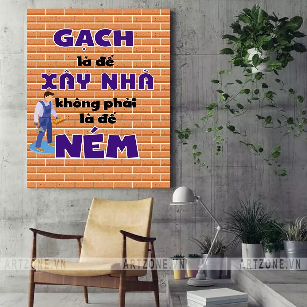 Tranh slogan truyền động lực làm việc nhóm