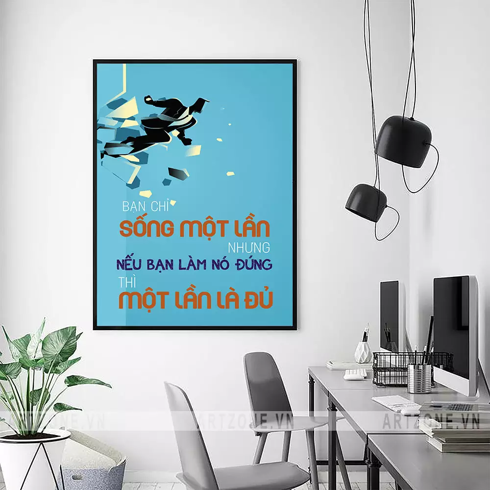 Tranh treo tường văn phòng làm quà tặng