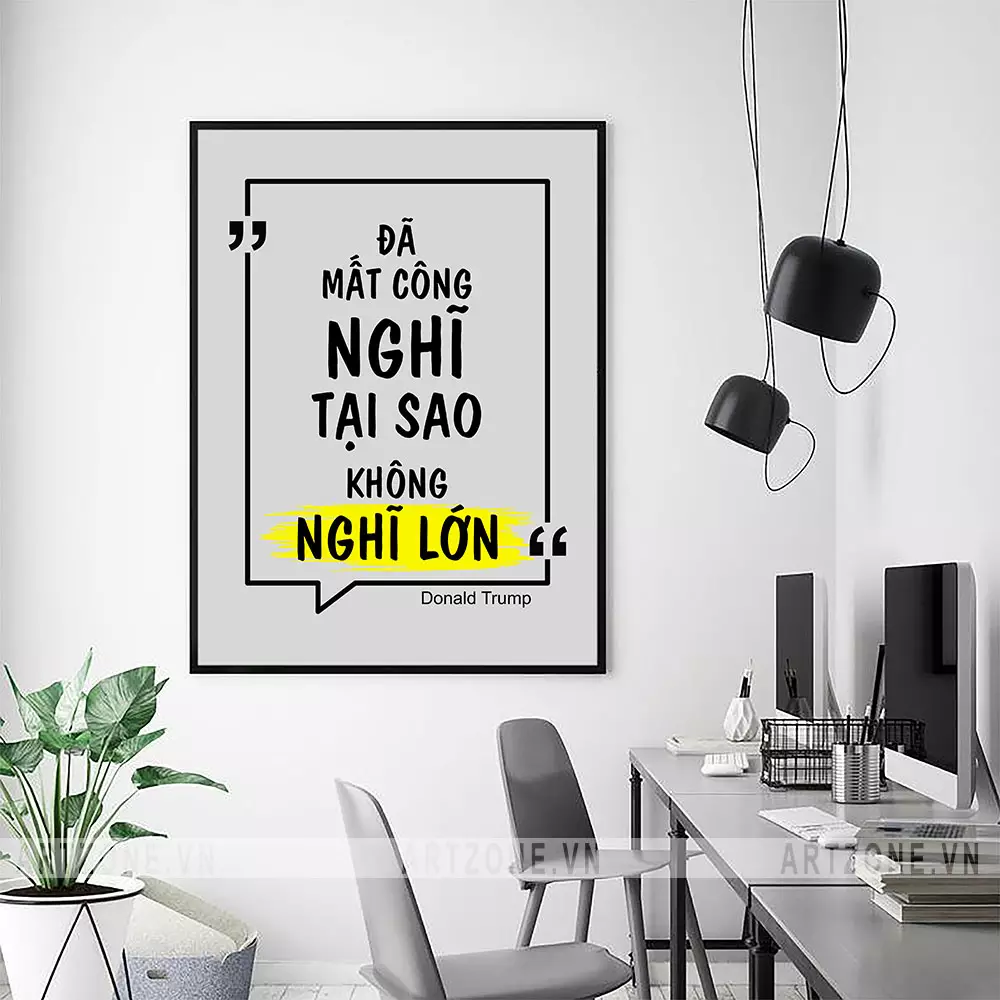 Tranh slogan tạo động lực phát triển bản thân