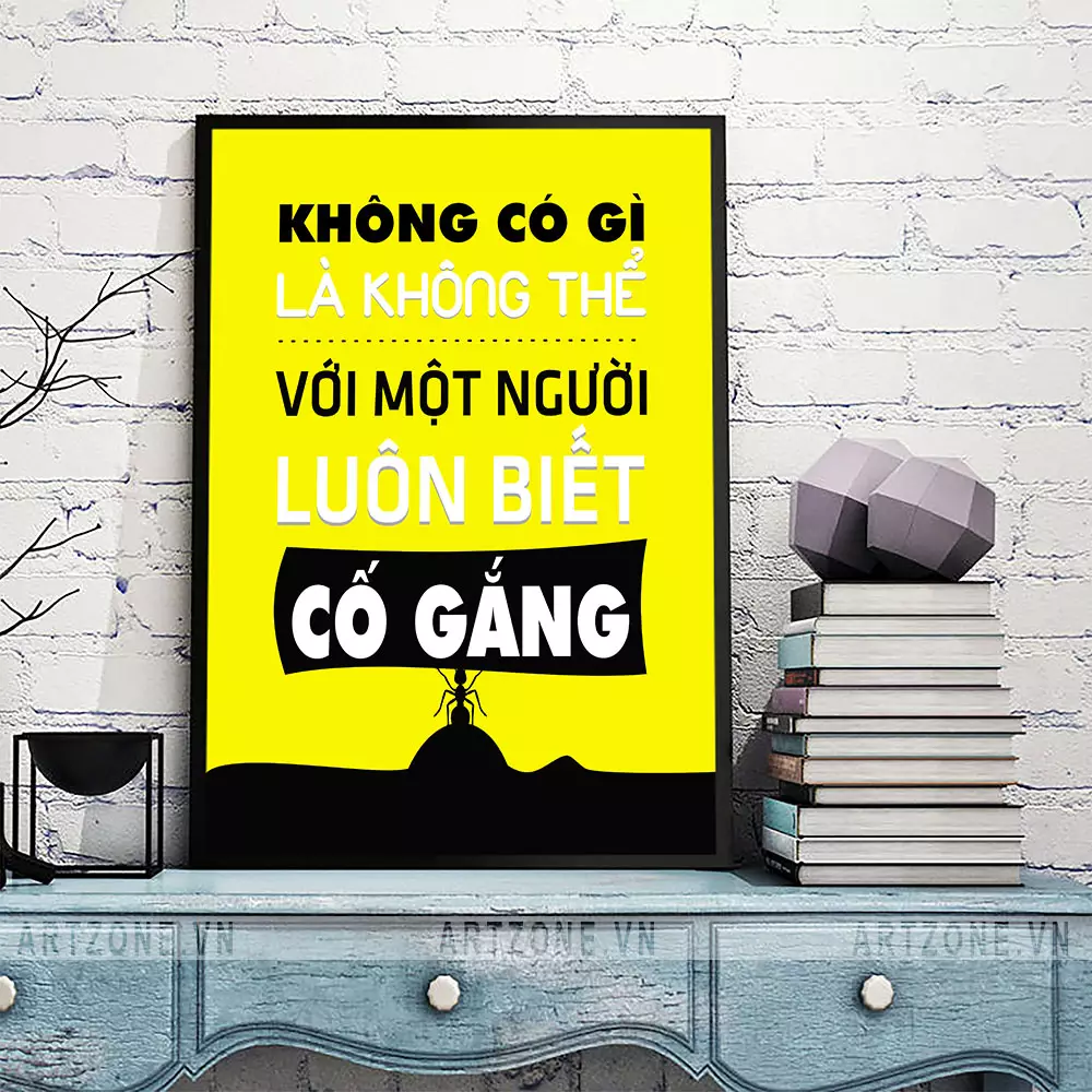 Tranh slogan ý nghĩa