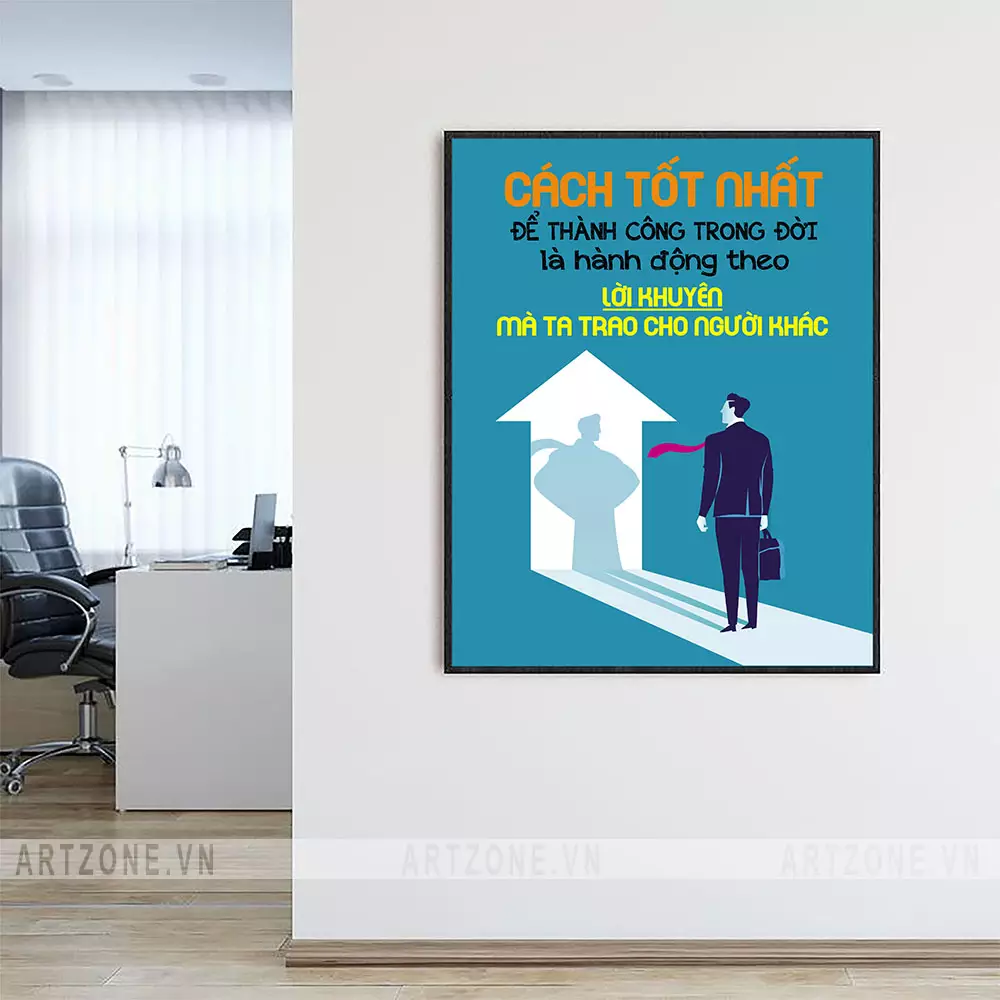 Chi tiết tranh treo tường văn phòng AZ1-0481