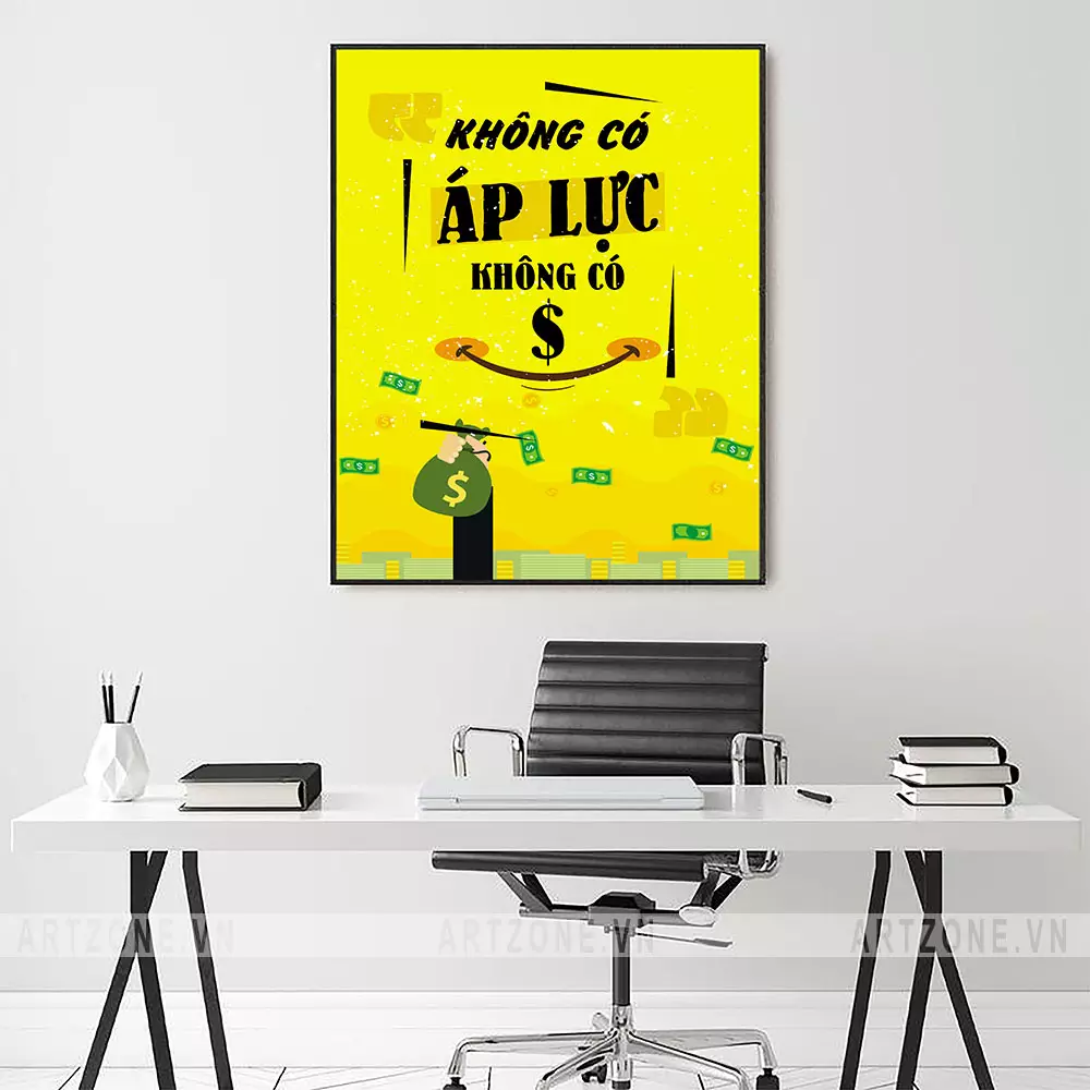 Tranh động lực Không có áp lực không có $