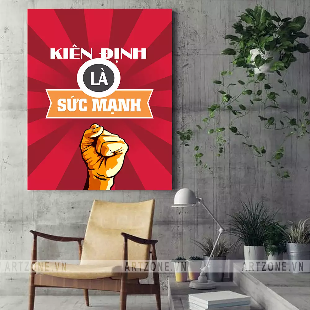 Tranh slogan văn phòng hiện đại