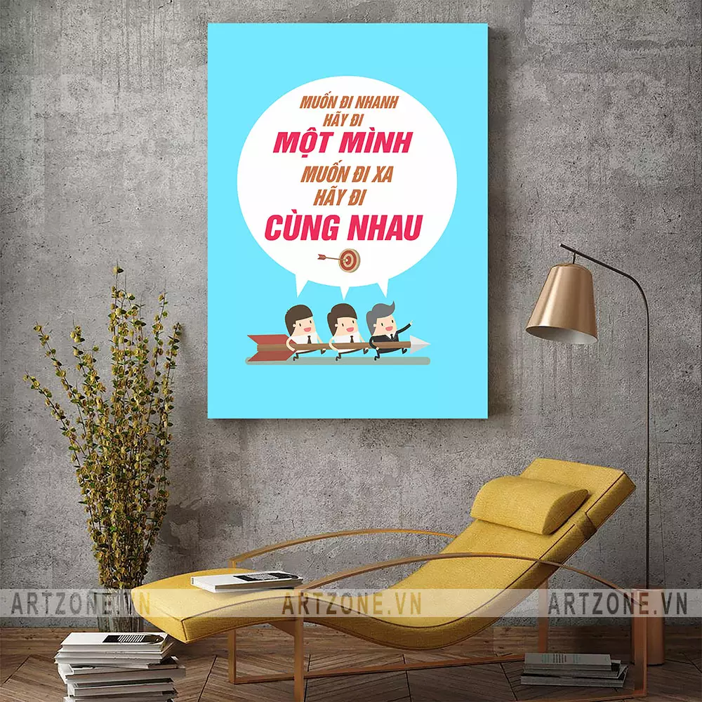 Tranh slogan trang trí văn phòng đẹp