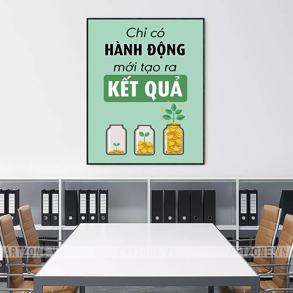 Tranh động lực văn phòng - Hành động vì gia đình