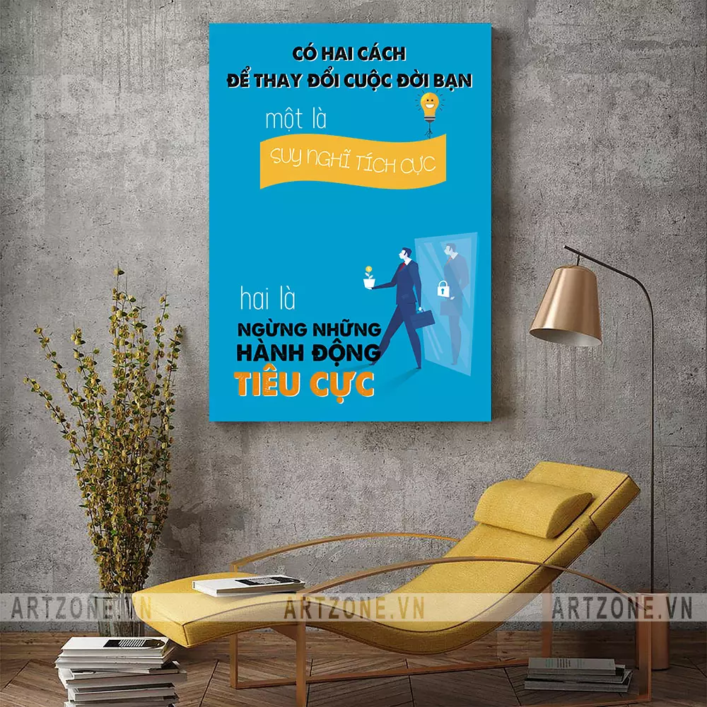Tranh động lực treo tường văn phòng - Lựa chọn kích thước tranh cân đối với không gian Tranh động lực treo tường văn phòng - Lựa chọn kích thước tranh cân đối với không gian