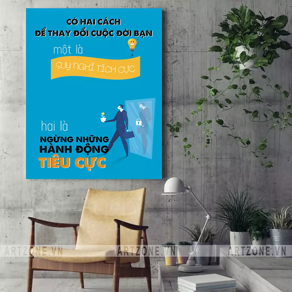 Tranh động lực treo tường văn phòng - Yếu tố ánh sáng trong trang trí Tranh động lực treo tường văn phòng - Yếu tố ánh sáng trong trang trí